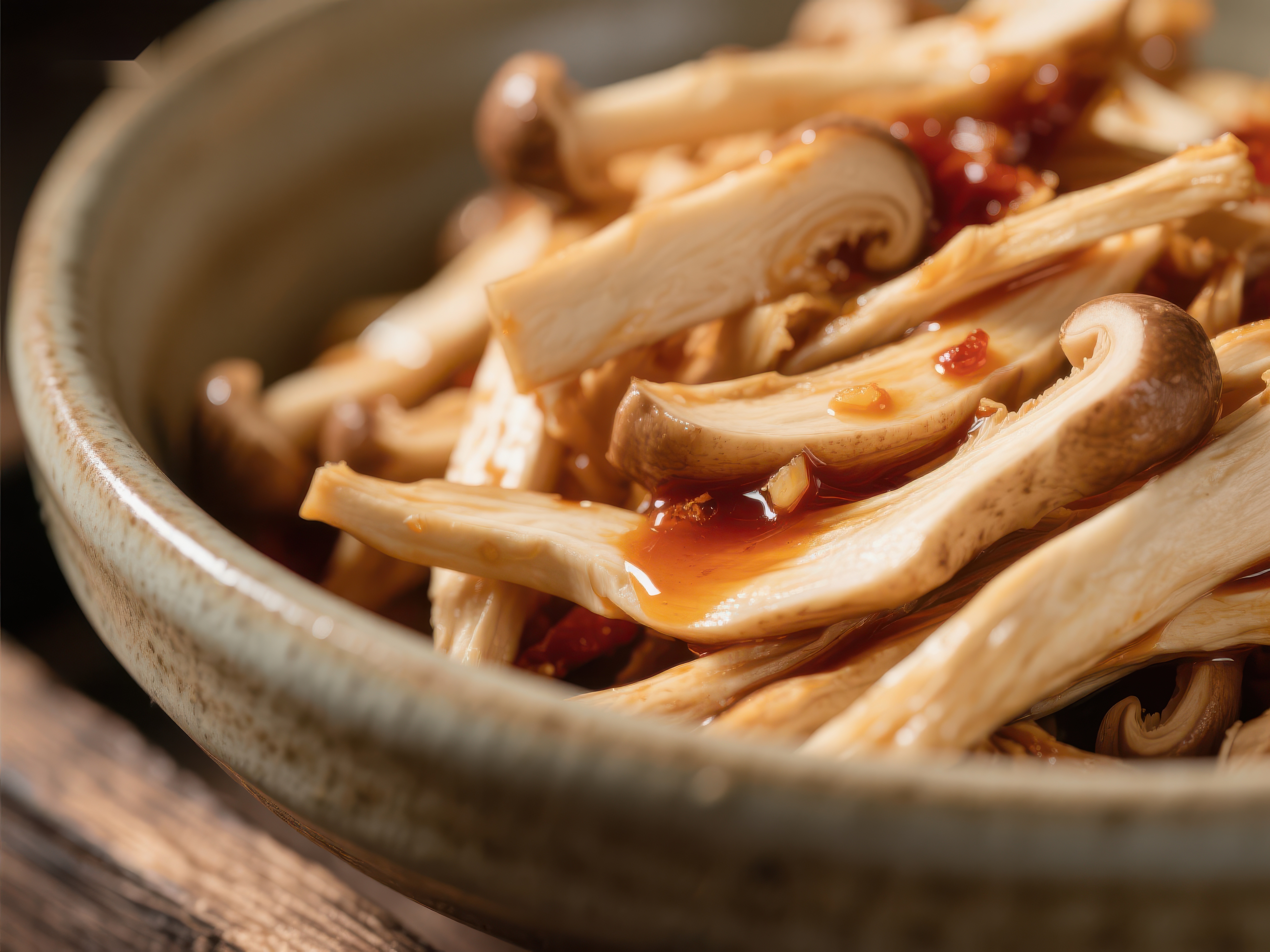 酱汁蘑菇美味佳肴素材