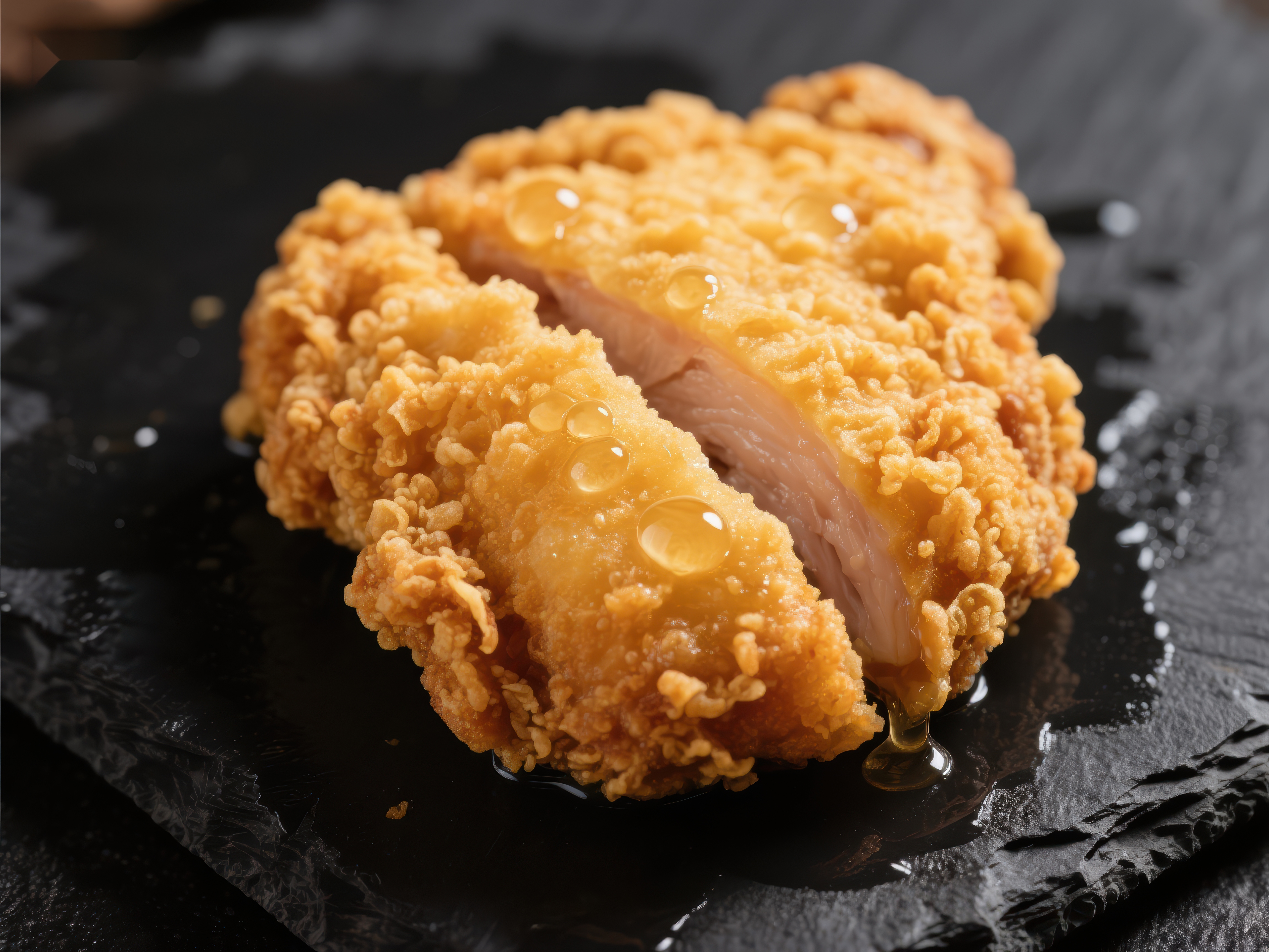 金黄酥脆的炸鸡排素材