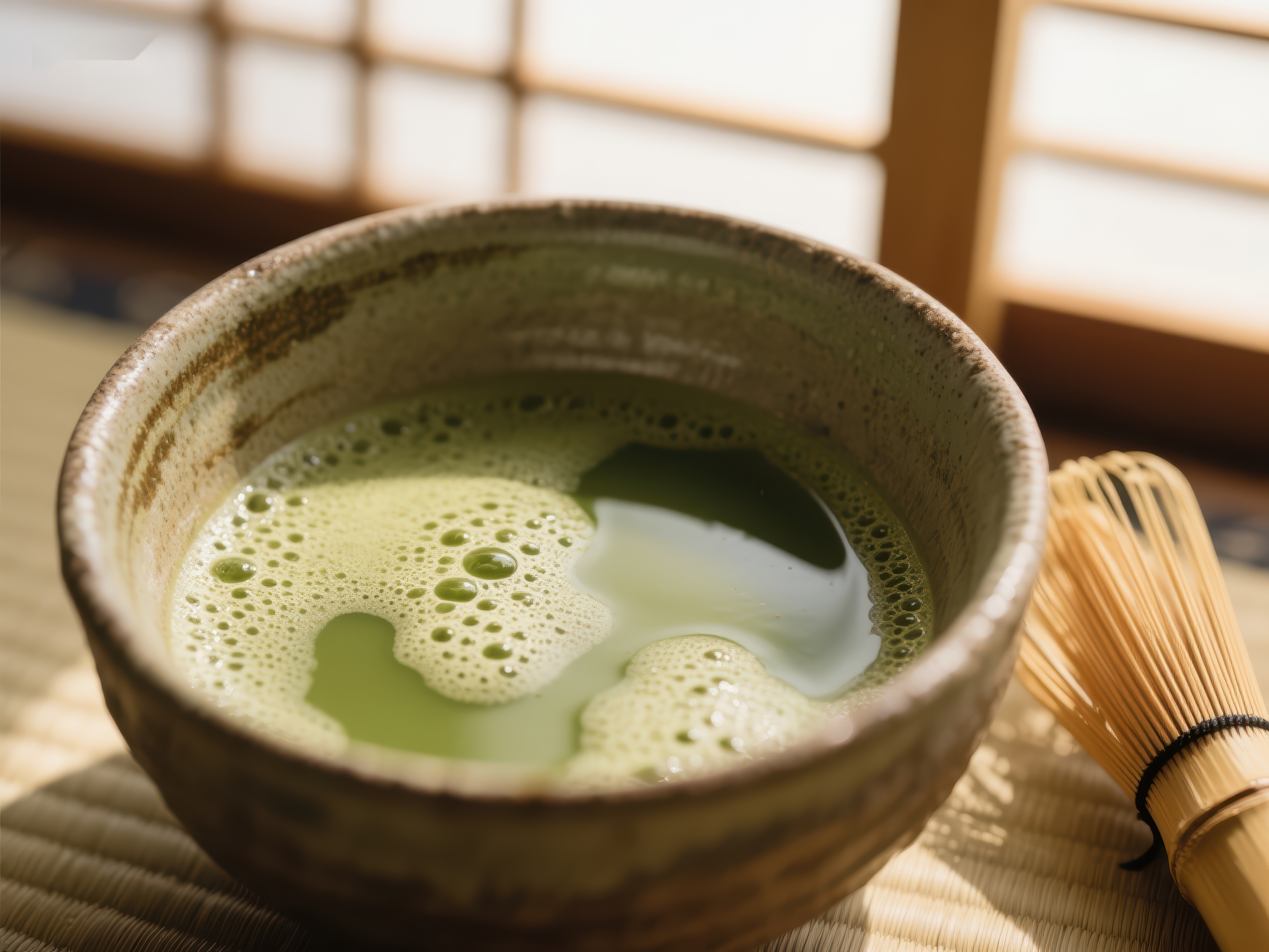 抹茶静享传统日式茶道素材