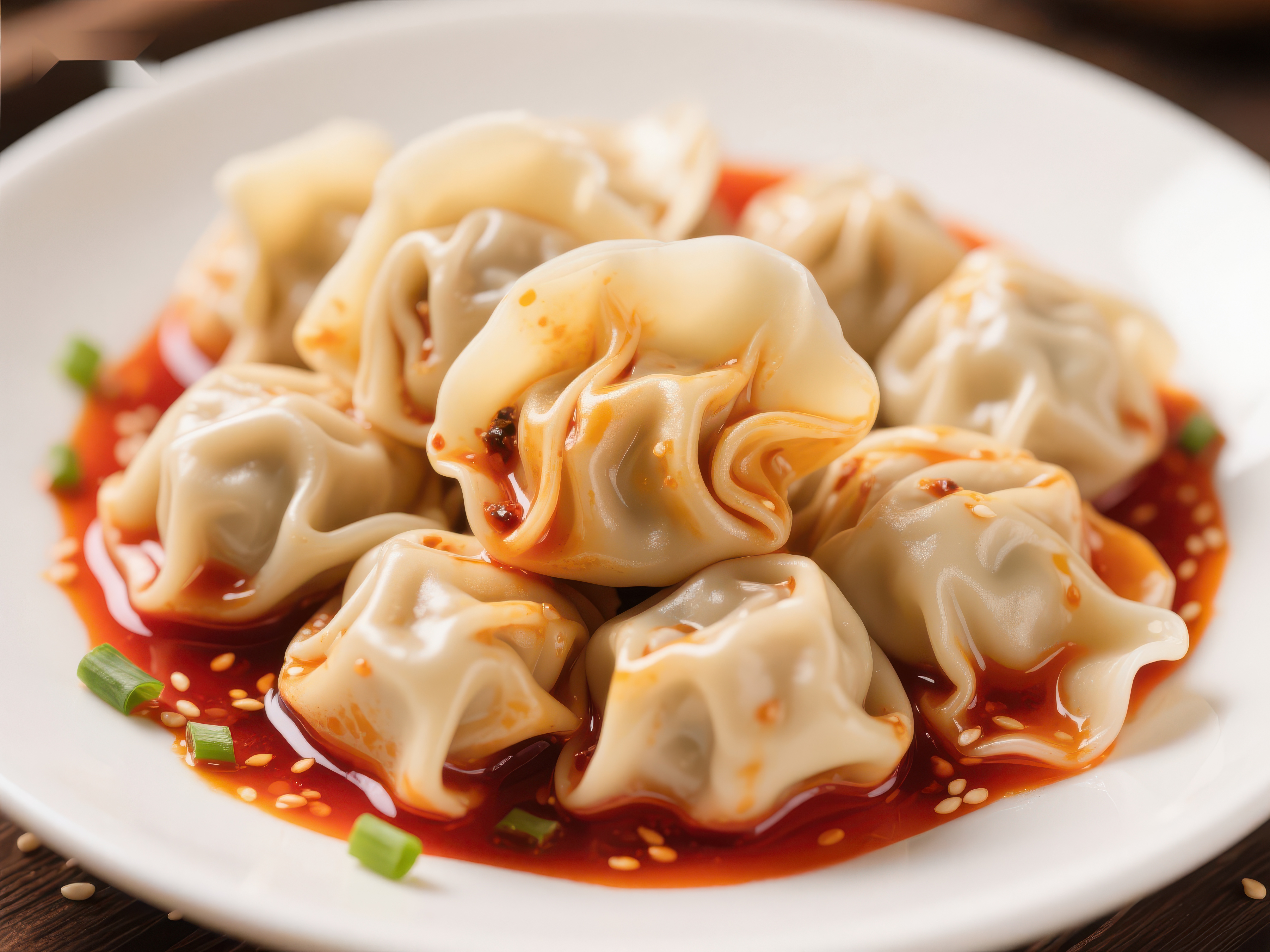麻辣鲜香的水饺美食素材