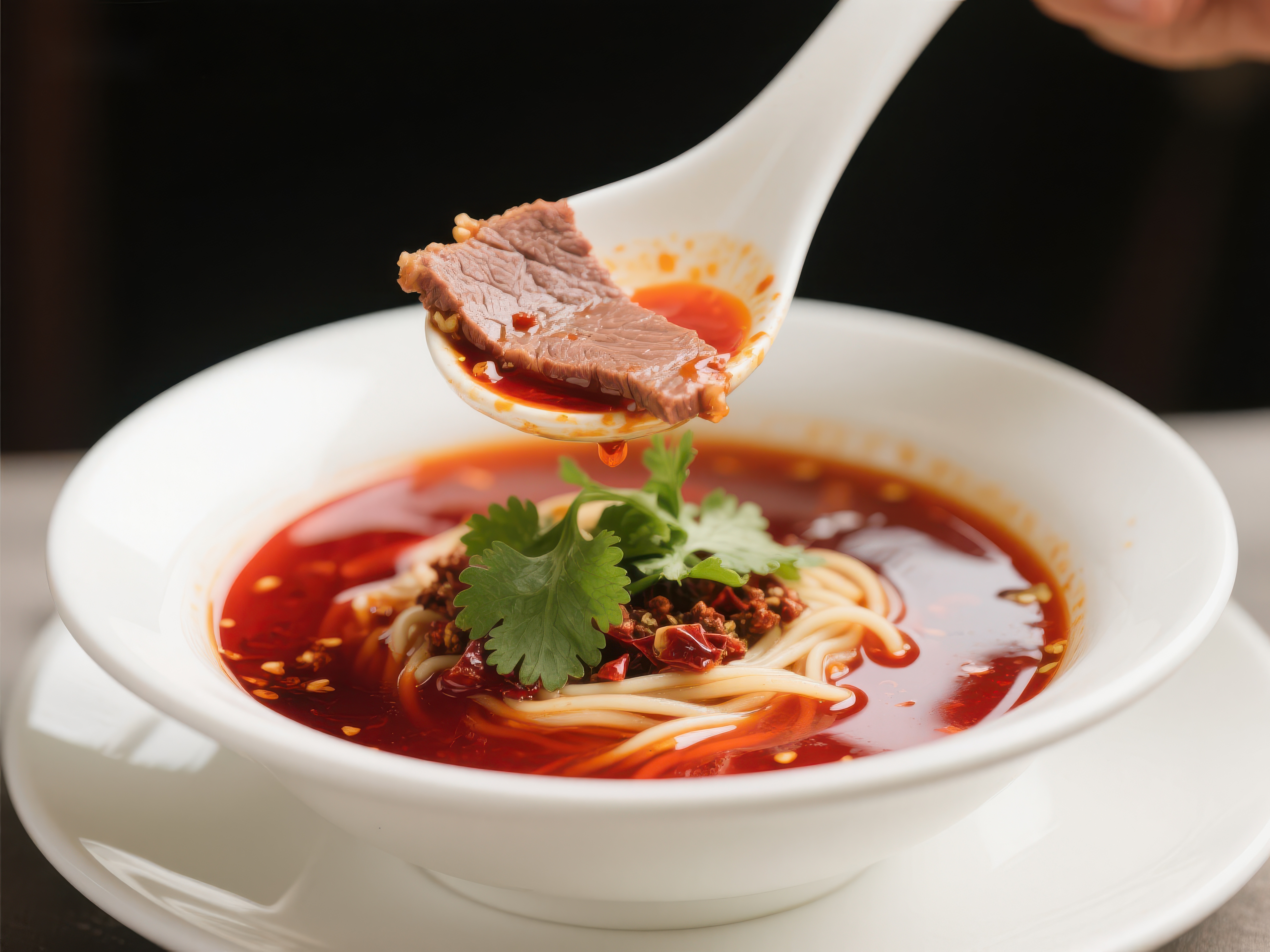 红油牛肉面热辣鲜香素材