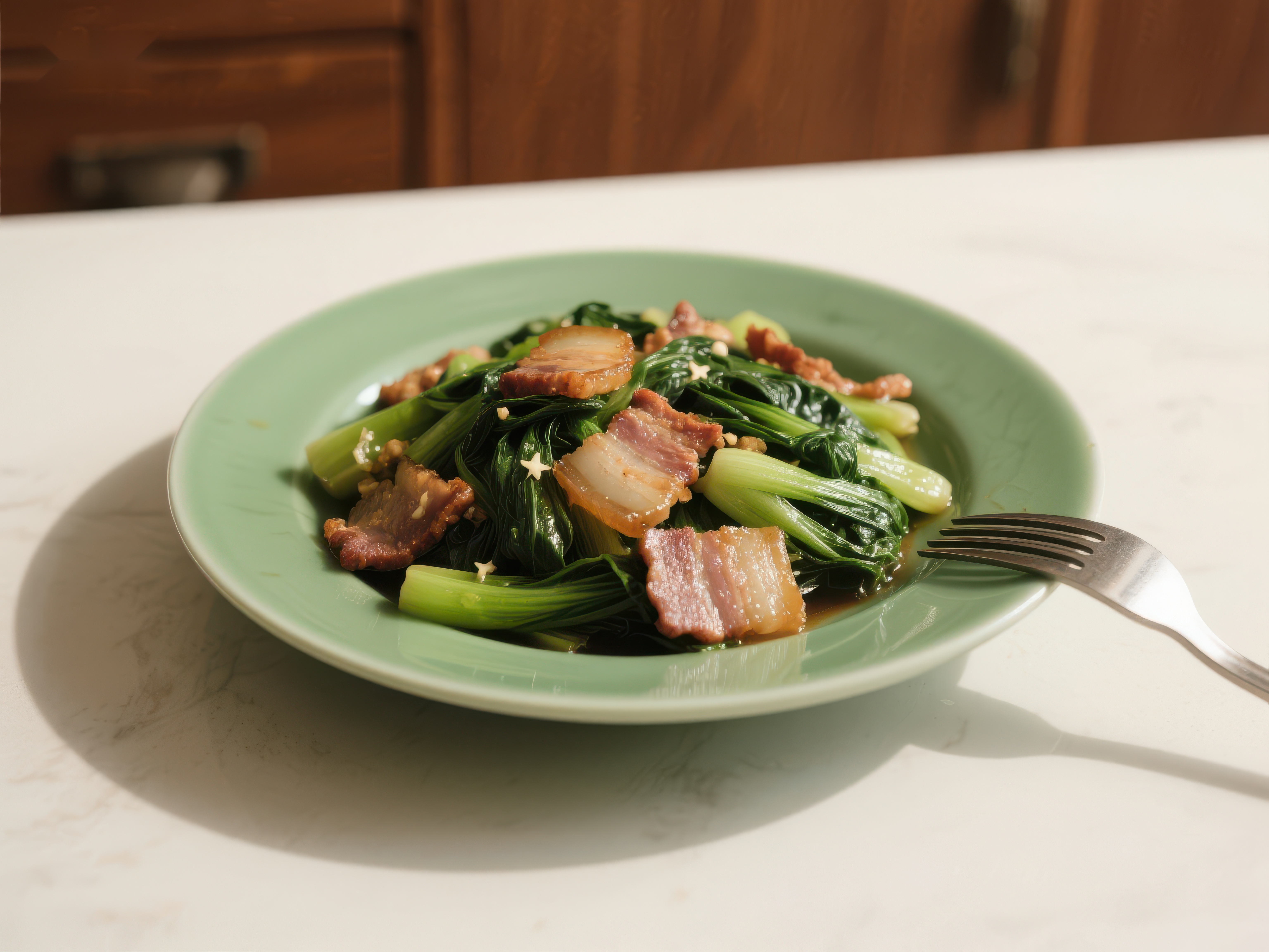青菜炒肉片美味家常菜素材