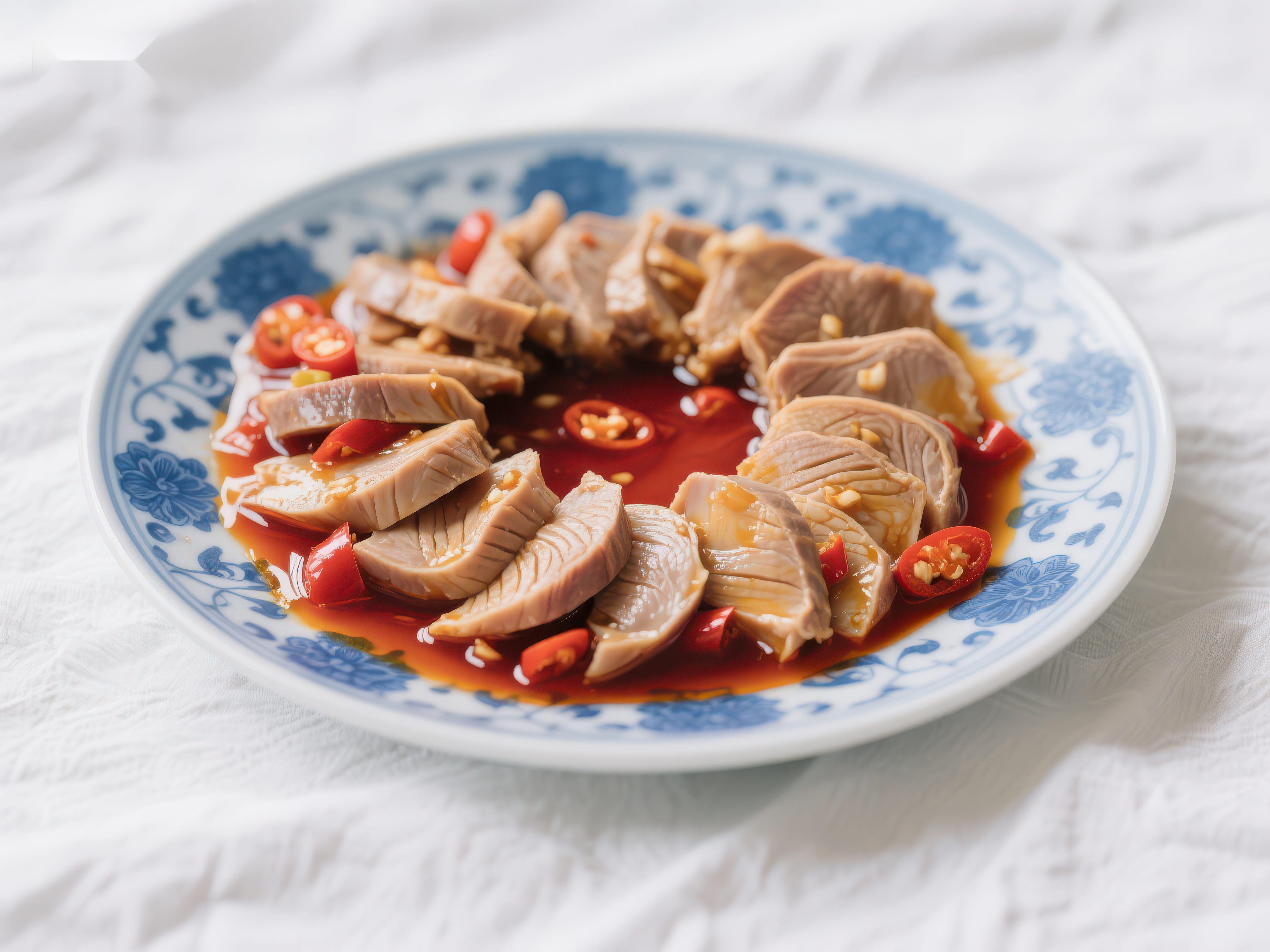 红油拌鸭胗美味家常菜素材