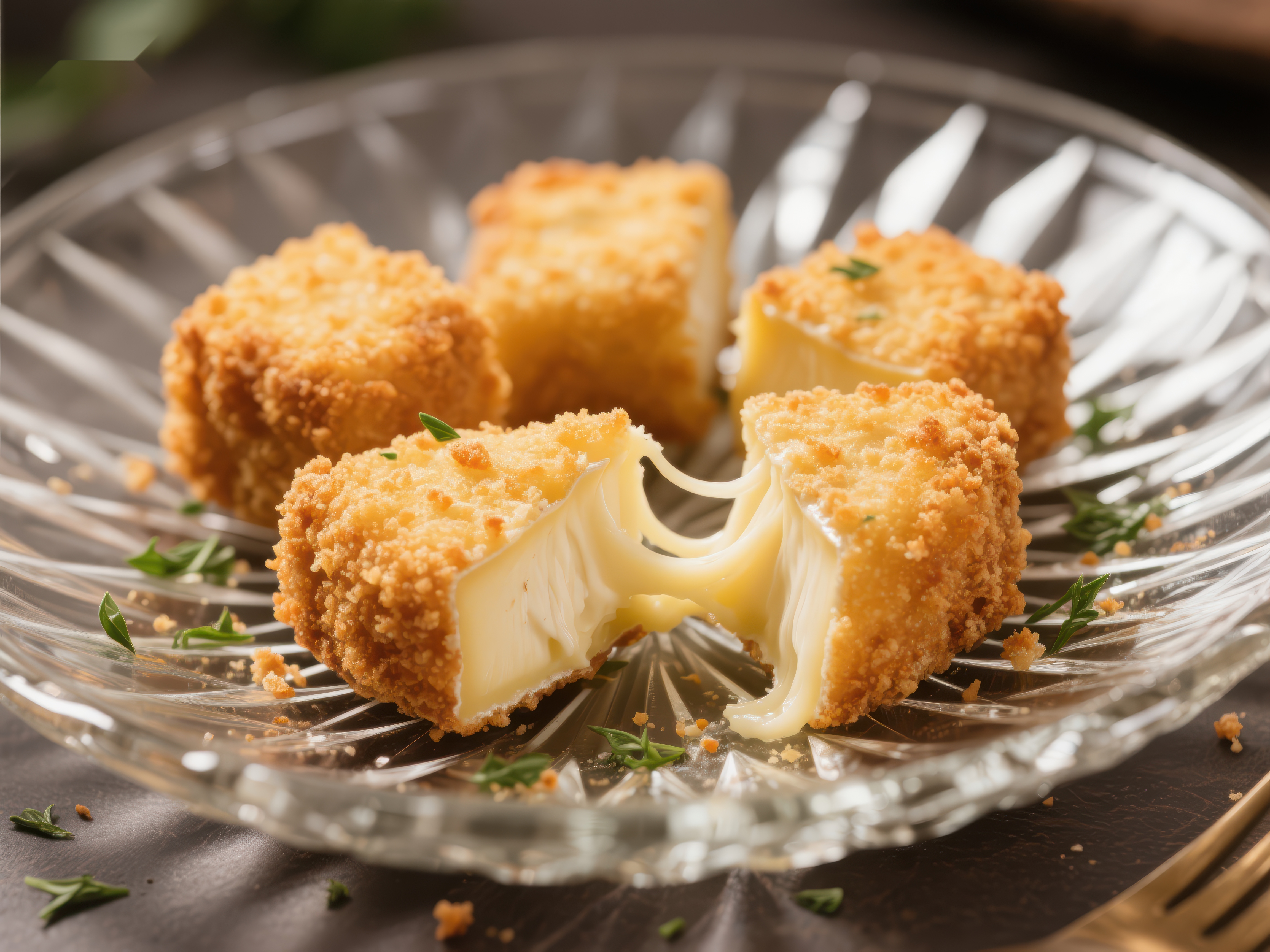 金黄酥脆的芝士球素材