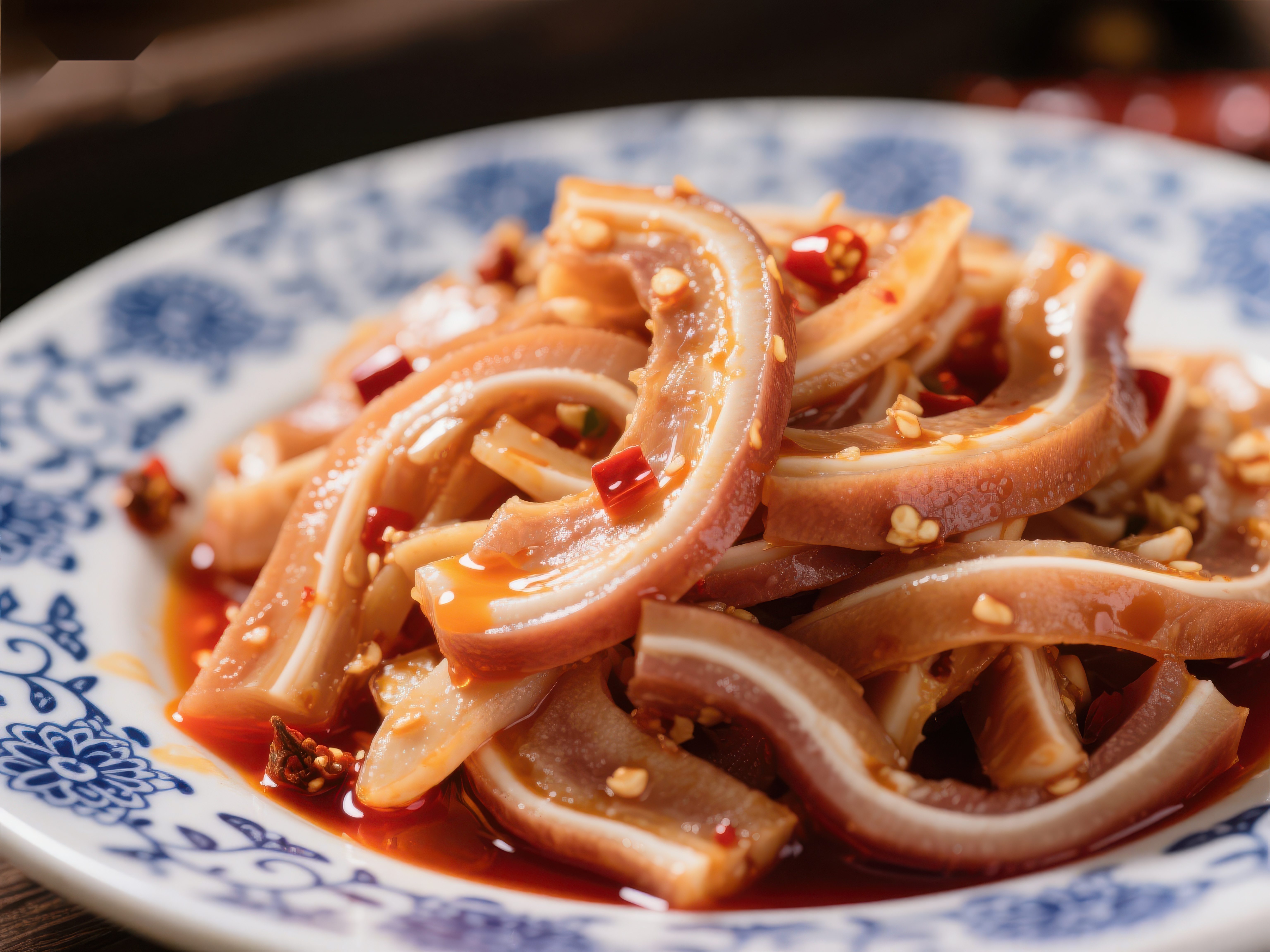 麻辣鱿鱼圈鲜香四溢的美味佳肴素材