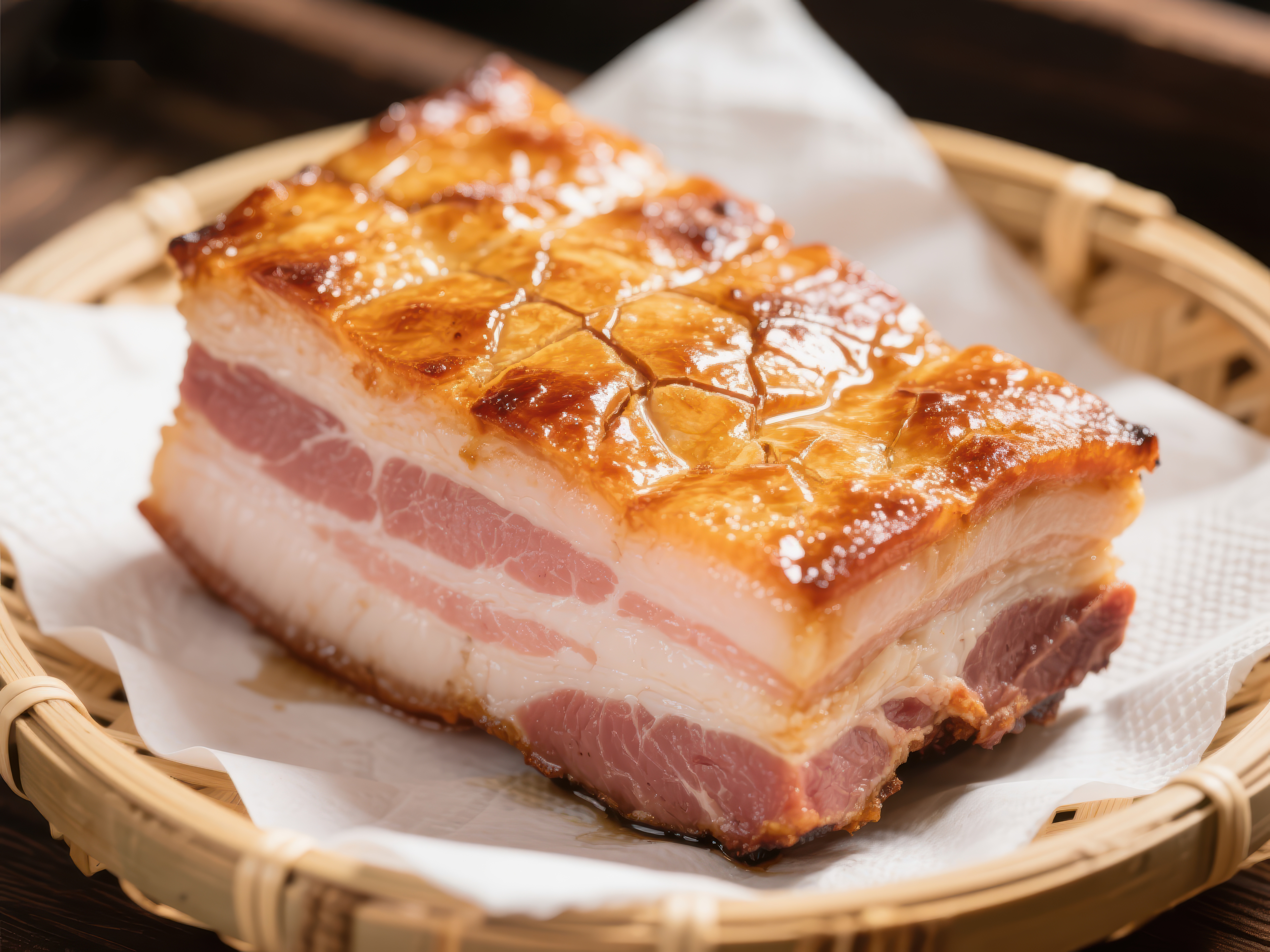 香脆五花肉层次分明素材