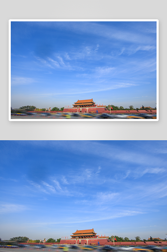 北京地标建筑雄伟的天安门建筑风景图片第
