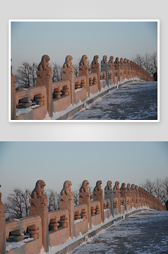 北京颐和园雪景图片