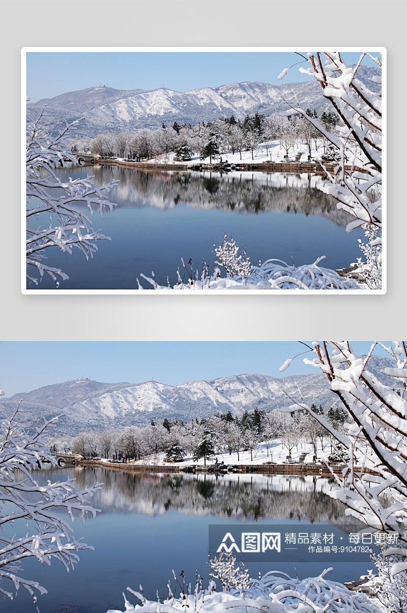 北京植物园雪景图片第1张素材