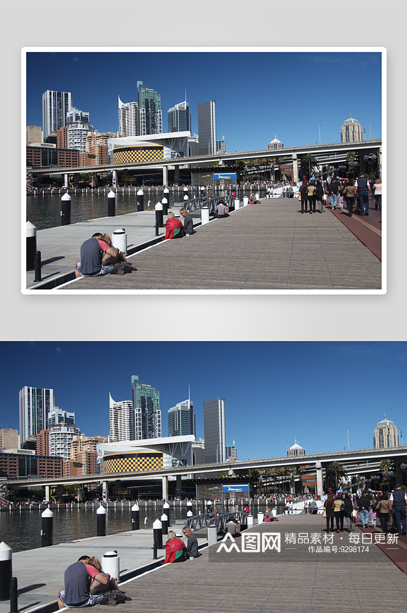 澳大利亚悉尼情人港风景图片素材