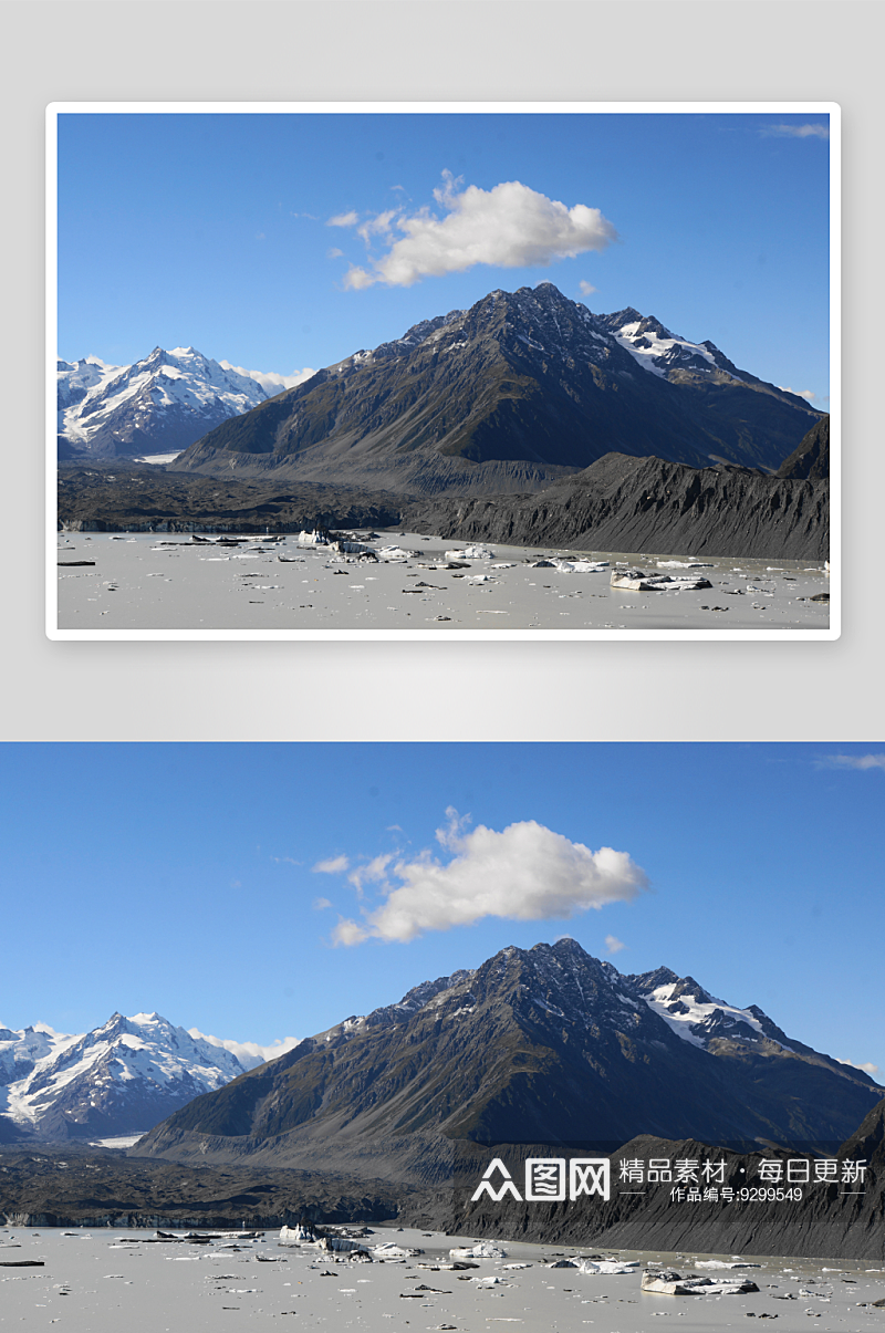 新西兰库克山国家公园风景图片素材