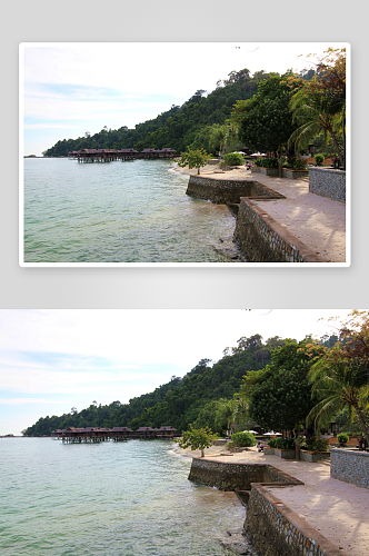 马来西亚绿中海风景图片