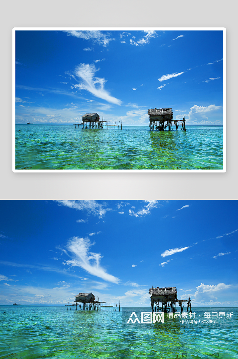 马来西亚仙本娜风景图片素材