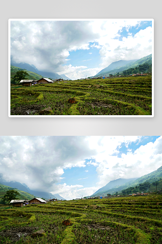 越南山地梯田风景图片