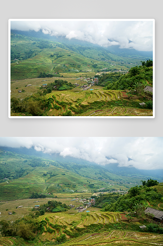 越南山地梯田风景图片