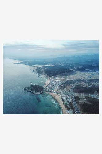 韩国海水浴场风景图片