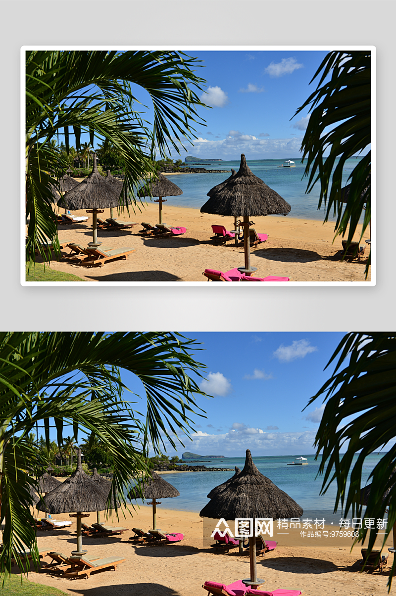 非洲毛里求斯风景图片素材