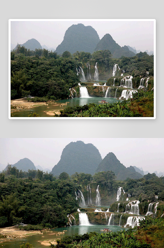 广西德天瀑布风景图片