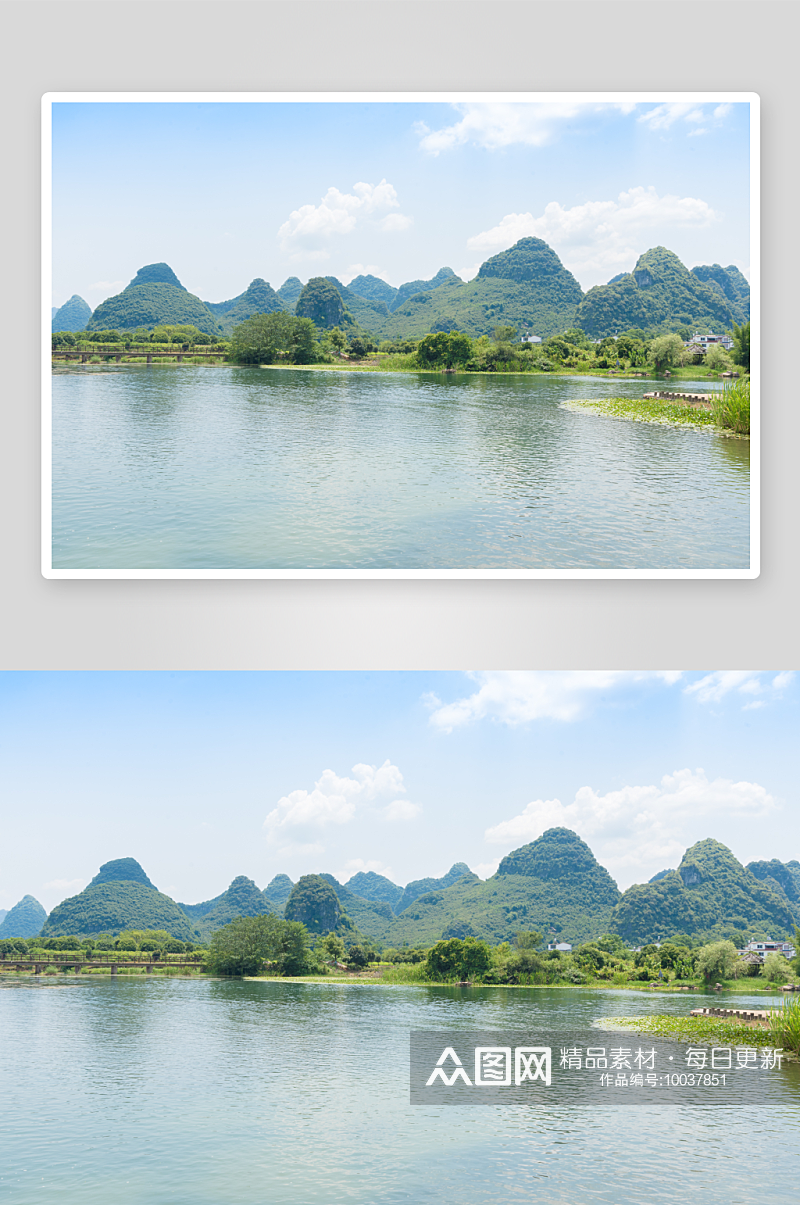 广西桂林漓江自然风景图片素材