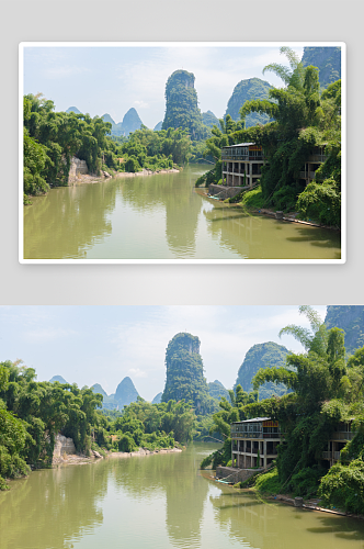 广西桂林漓江自然风景图片