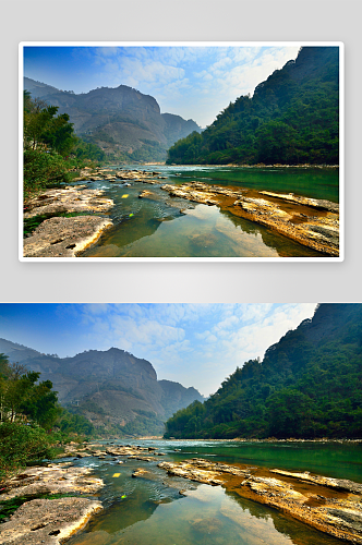 广西桂林天门山风景图片