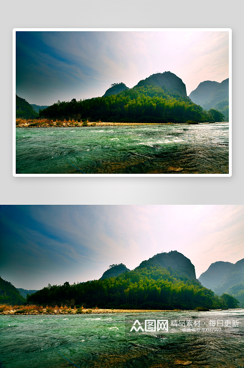 广西桂林天门山风景图片素材