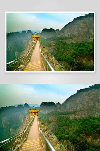 广西桂林天门山风景图片