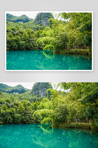 贵州黔南荔波小七孔自然风景图