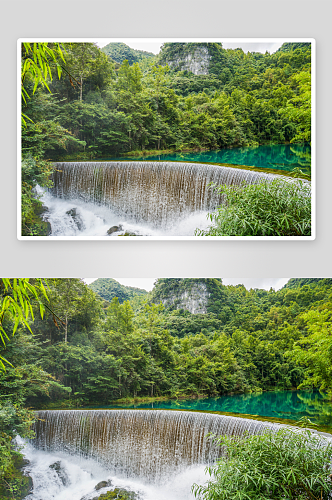 贵州黔南荔波小七孔自然风景图