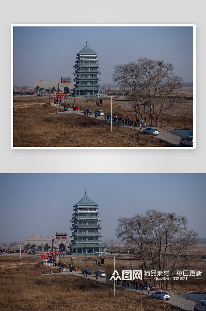 河北蔚县暖泉古镇建筑风景图片素材