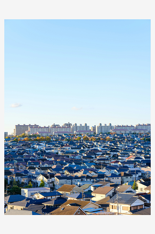 城市住宅区俯瞰图