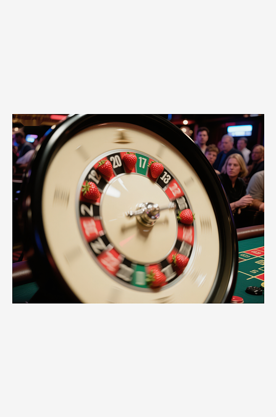 赌场中的草莓主题轮盘赌