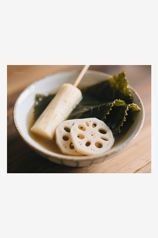 莲藕海带汤传统养生美食