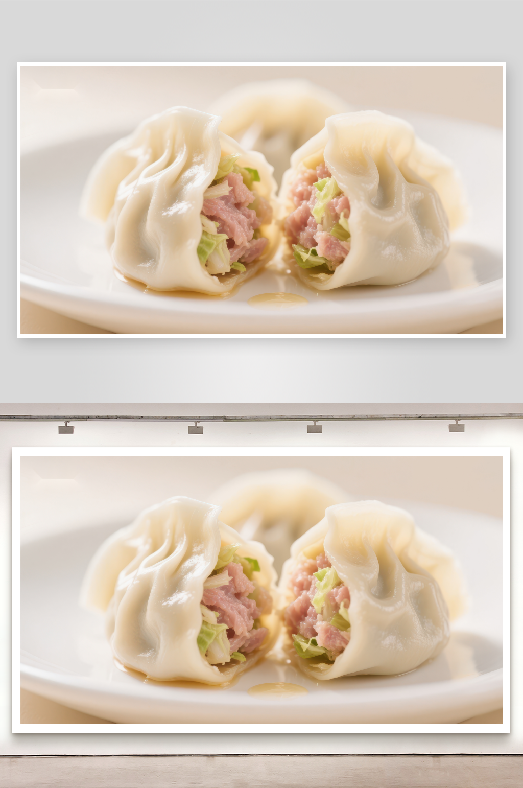 鲜美饺子馅料丰富诱人素材