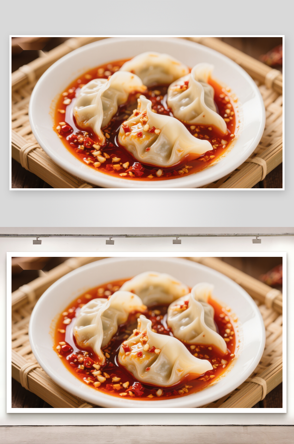 麻辣水饺鲜香四溢素材