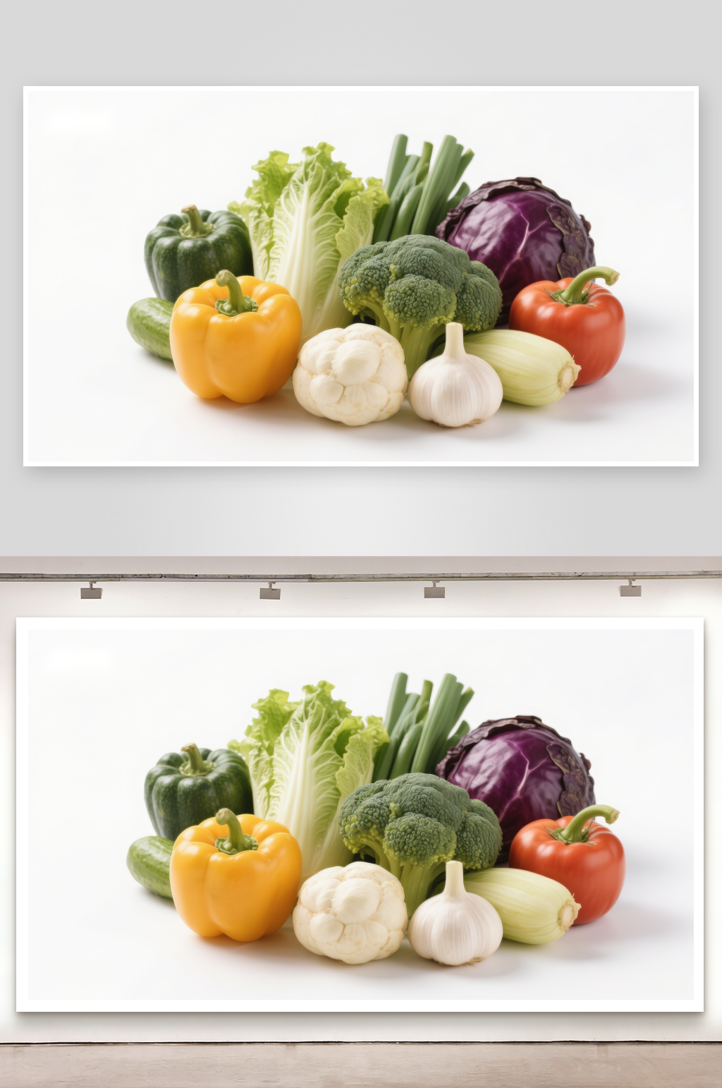 多种新鲜蔬菜静物展示素材
