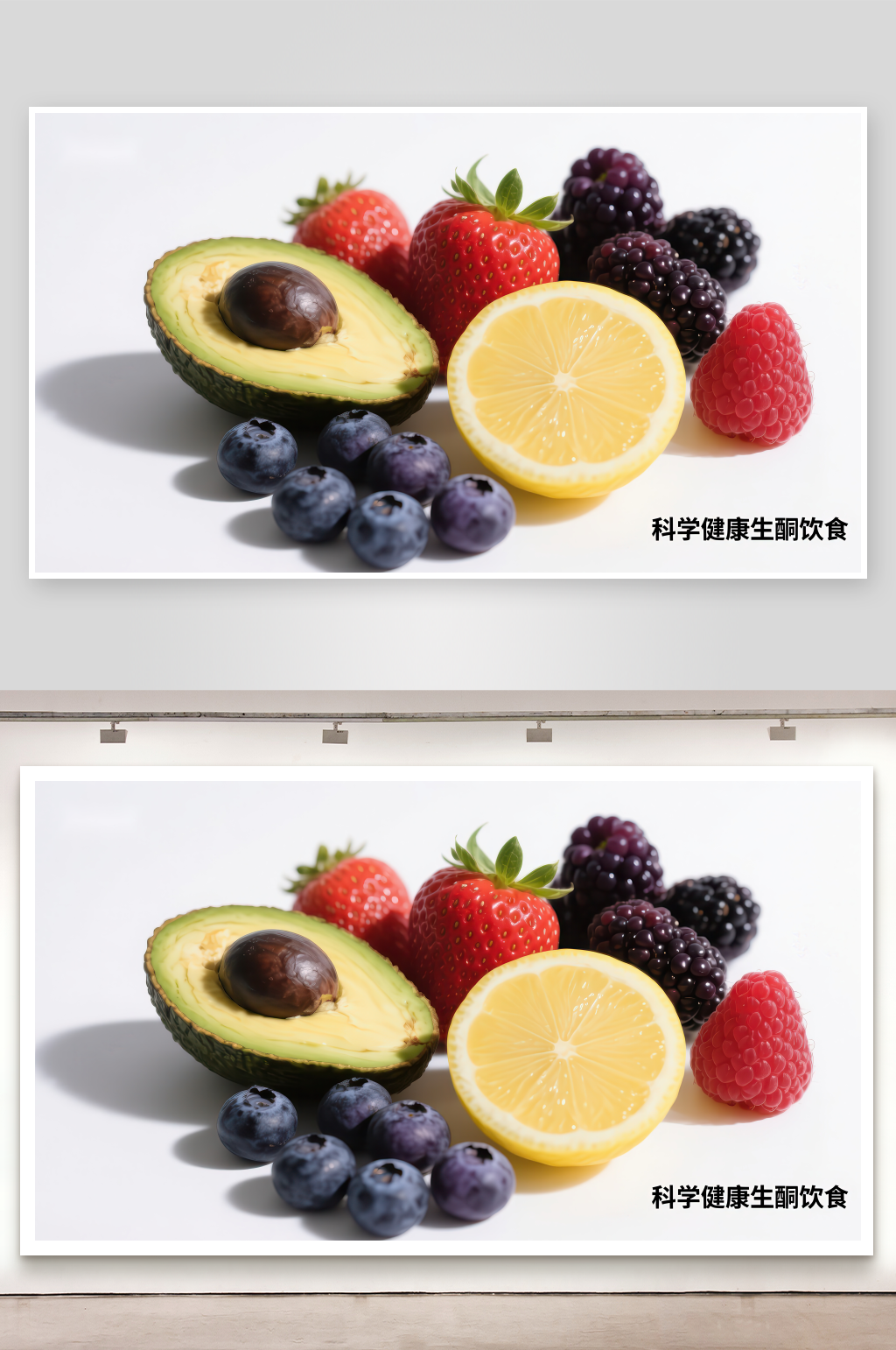 新鲜水果与健康饮食素材