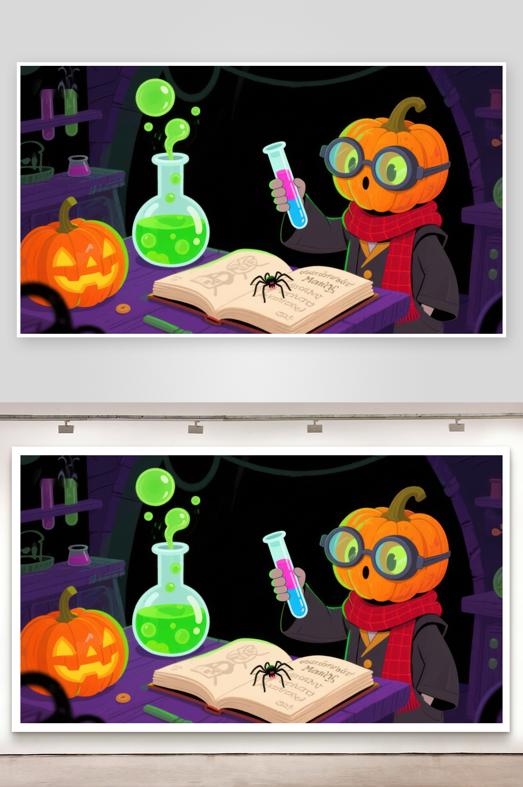 南瓜头科学家的魔法实验素材