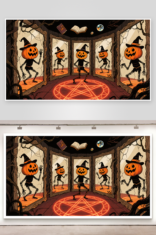 南瓜头巫师的神秘仪式-众图网