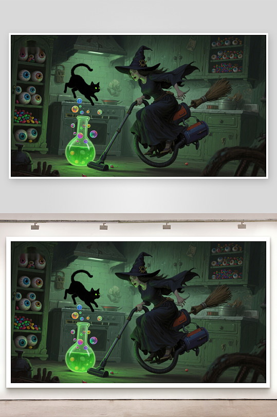 女巫厨房魔法清洁-众图网