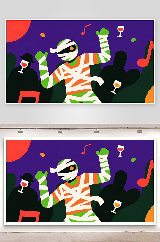 舞动的木乃伊派对之夜-众图网