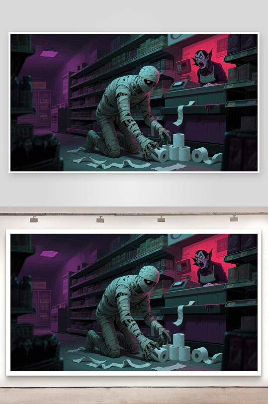 超市里的木乃伊与吸血鬼-众图网