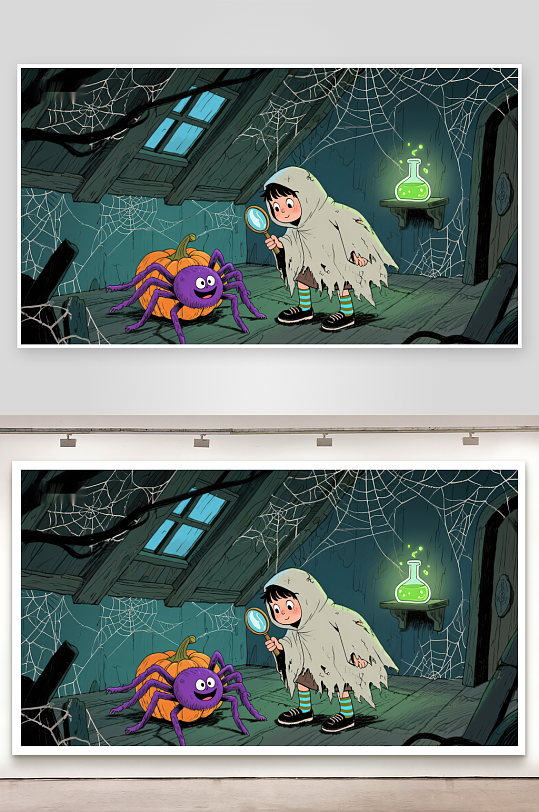 小侦探探索神秘阁楼-众图网