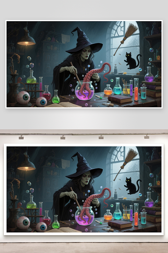 女巫实验室神秘魔法实验-众图网