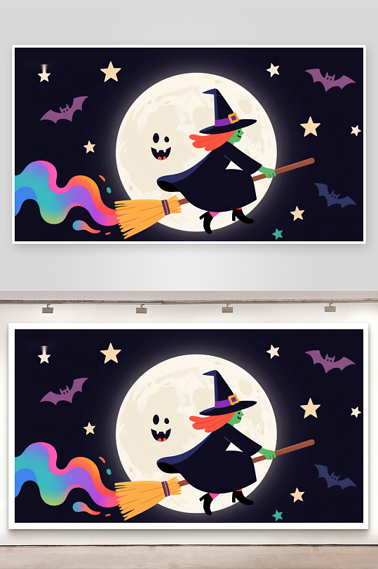 万圣夜巫女与幽灵共舞-众图网