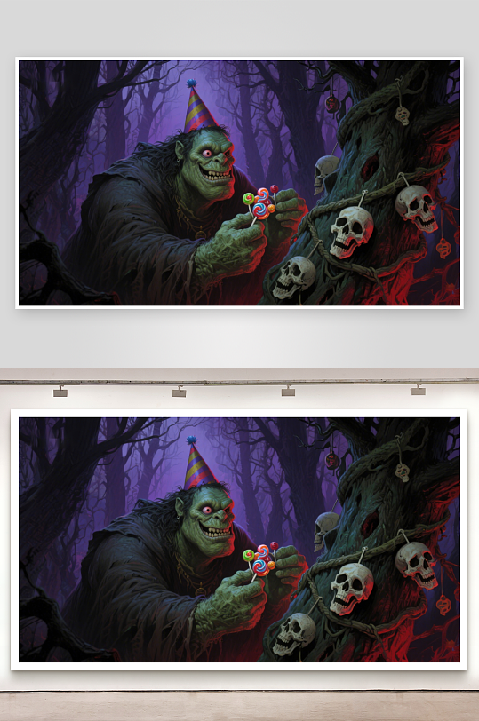 森林中的怪诞派对-众图网