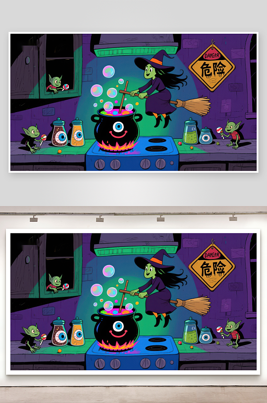女巫厨房魔法实验-众图网