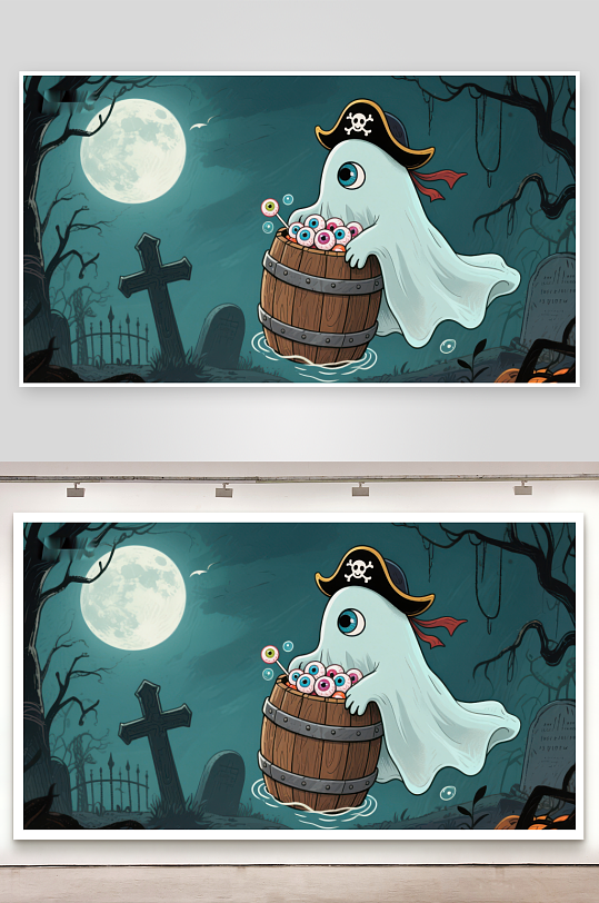 鬼魂海盗与桶中眼球的万圣夜-众图网