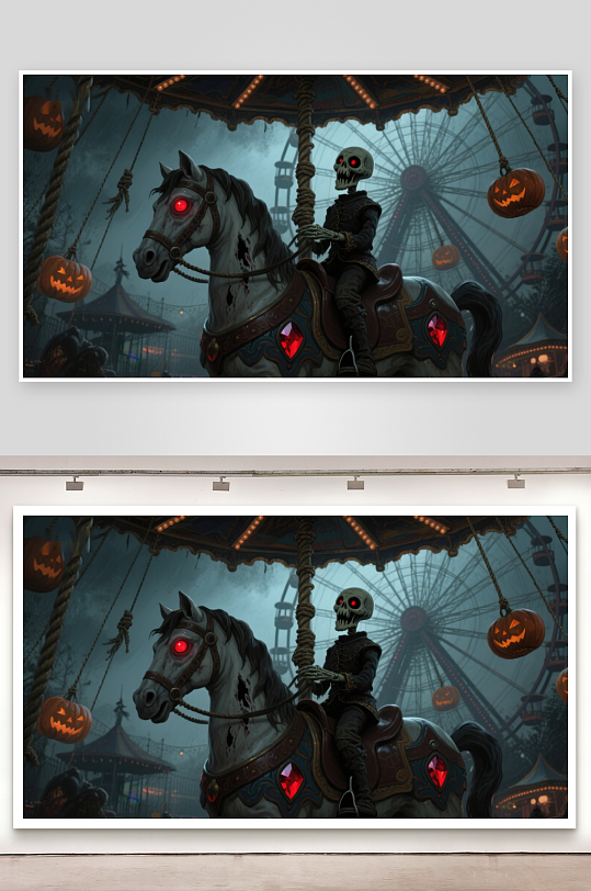 幽灵骑士与旋转木马-众图网