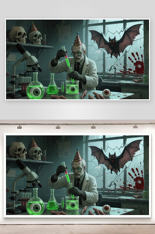 疯狂科学家的实验之夜-众图网